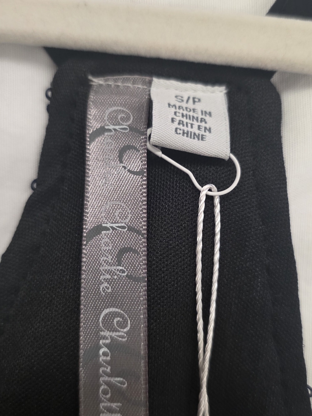 🔥Charlie Charlie Charlotte Black Sequin Racerback Tank Top Size Small NWT - Picture 4 of 8